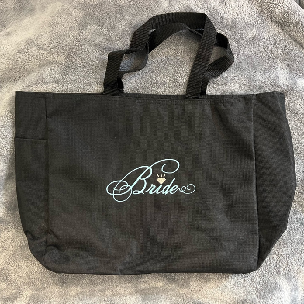 Bride Black Tote Bag